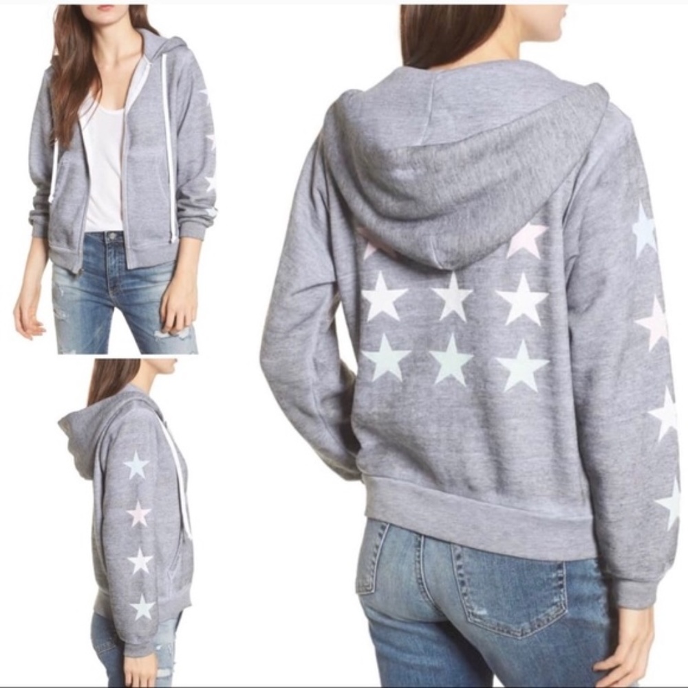 NWMD WILDFOX Regan Starlight Zipup Hoodie Stars S